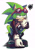 Size: 1430x2048 | Tagged: safe, artist:blabla364, scourge the hedgehog, simple background, solo, white background