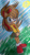 Size: 720x1280 | Tagged: safe, artist:5lunathehedgehog5, hedgehog, 2015, abstract background, brown fur, brown hair, eimi the hedgehog, female, grass, shoes, skirt, socks, solo, sonic the hedgehog (shogakukan), sweater