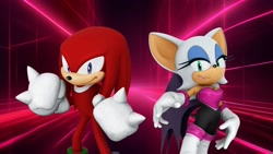 Size: 1920x1080 | Tagged: safe, artist:soniclover82, knuckles the echidna, rouge the bat