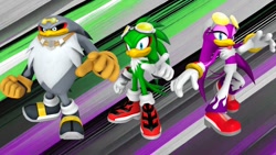 Size: 1920x1080 | Tagged: safe, artist:soniclover82, jet the hawk, storm the albatross, wave the swallow