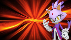 Size: 1192x670 | Tagged: safe, artist:soniclover82, blaze the cat, 3d, alternate version, solo, wallpaper