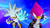 Size: 1192x670 | Tagged: safe, artist:soniclover82, espio the chameleon, silver the hedgehog, 3d, alternate version, duo, wallpaper