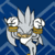 Size: 50x50 | Tagged: safe, artist:sonicgirlfriend65, silver the hedgehog, abstract background, animated, dancing, emoticon, flat colors, gif, low res, mouth open, open smile, smile, solo, standing