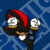 Size: 50x50 | Tagged: safe, artist:sonicgirlfriend65, shadow the hedgehog, 2016, abstract background, animated, dancing, emoticon, flat colors, frown, gif, looking at viewer, low res, solo, standing