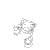 Size: 960x960 | Tagged: safe, artist:aerobian-angel, miles "tails" prower, 2015, animated, cleaning, cloth, gif, line art, looking offscreen, monochrome, mouth open, simple background, solo, white background