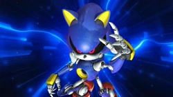 Size: 1920x1080 | Tagged: safe, artist:soniclover82, metal sonic, 3d, solo, wallpaper