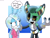 Size: 4000x3000 | Tagged: safe, artist:fartist2020, cassia the pronghorn, jewel the beetle, arm around shoulders, black sclera, duo, text, thought bubble