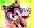Size: 735x600 | Tagged: safe, artist:chicaramirez, charmy bee, bee, abstract background, charmabetes, clothes, cute, happy, looking at viewer, male, solo, waving, waving at viewer