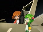 Size: 839x629 | Tagged: safe, chris thorndyke, cosmo the seedrian, human, seedrian, female, male, screencap, sonic x
