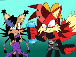 Size: 4000x3000 | Tagged: safe, artist:fartist2020, fiona fox, nicole the hololynx