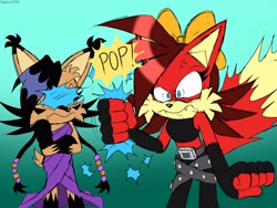 Size: 4000x3000 | Tagged: safe, artist:fartist2020, fiona fox, nicole the hololynx