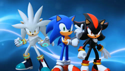Size: 1192x670 | Tagged: safe, artist:soniclover82, shadow the hedgehog, silver the hedgehog, sonic the hedgehog