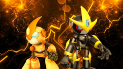 Size: 1192x670 | Tagged: safe, artist:soniclover82, emerl, gemerl