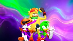 Size: 1920x1080 | Tagged: safe, artist:soniclover82, bark the polar bear, bean the dynamite, nack the weasel
