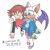 Size: 915x910 | Tagged: safe, artist:cmara, chris thorndyke, rouge the bat, bat, human, chrislove, concerned, duo, female, flying, male, rescue, sonic x, worried