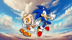 Size: 1920x1080 | Tagged: safe, artist:soniclover82, cream the rabbit, sonic the hedgehog