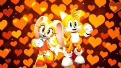 Size: 1920x1080 | Tagged: safe, artist:soniclover82, cream the rabbit, miles "tails" prower