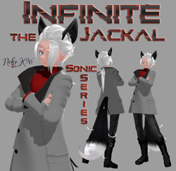 Size: 742x720 | Tagged: safe, artist:petite-neko-kitsune, infinite the jackal, human, humanized, mmd