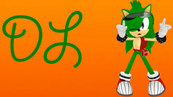 Size: 1024x576 | Tagged: safe, artist:waleedtariqmmd, 3d, gradient background, manic the hedgehog, mmd, solo