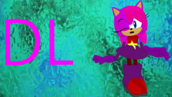 Size: 1024x576 | Tagged: safe, artist:waleedtariqmmd, sonia the hedgehog, 3d, abstract background, mmd, solo