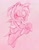 Size: 1113x1429 | Tagged: safe, artist:finalrushed, amy rose, 2021, barefoot, blushing, eyes closed, gradient background, monochrome, sketch, solo
