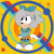 Size: 1280x1280 | Tagged: safe, artist:cherryessence, oc, hedgehog, sonic mania, 2025, abstract background, clothes, cute, dress, flat colors, gloves, hair, hair over one eye, headscarf, looking offscreen, oc only, ocbetes, shoes, signature, smile, solo, standing, style emulation