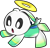 Size: 501x476 | Tagged: safe, artist:nyaryun, chao, 2016, hero chao, looking offscreen, mouth open, simple background, solo, swim hero chao, transparent background, uekawa style