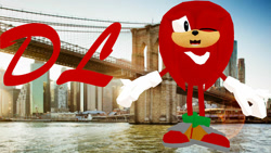 Size: 1024x576 | Tagged: safe, artist:waleedtariqmmd, knuckles the echidna, 3d, classic knuckles, mmd, solo