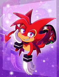 Size: 1150x1500 | Tagged: safe, artist:321pietime, artist:sonictheedgehog, oc, oc:rey the dragon, 2020, blushing, clothes, dragon, echo background, eyelashes, gloves, head rest, lidded eyes, lying down, lying on front, oc only, outline, pink eyes, shoes, smile, smiling at viewer, solo, sparkles