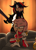 Size: 751x1056 | Tagged: safe, artist:jame5rheneaz, amy rose, oc, oc:ivy rogue, hedgehog, 2021, abstract background, backlighting, bruise, clenched teeth, duo, frown, glowing eyes, holding something, injured, looking at them, looking offscreen, outdoors, piko piko hammer, rivalry, rock, scar, scratch (injury), shadow the hedgehog (video game), stain, standing, sword, torn clothes, torn gloves, weapon