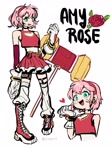Size: 1515x2048 | Tagged: safe, artist:kiioki11, amy rose, human, humanized