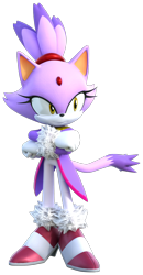 Size: 1104x2124 | Tagged: safe, artist:adverse56, blaze the cat, 2022, 3d, arms folded, looking offscreen, simple background, smile, solo, transparent background