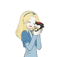 Size: 2022x1884 | Tagged: safe, artist:dia_sh_ma, maria robotnik, shadow the hedgehog