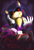 Size: 520x756 | Tagged: safe, artist:segamew, sonic the hedgehog, oc, oc:sonic.exe, hedgehog, 2016, bleeding, bleeding from eyes, blood, blood stain, claws, clenched teeth, english text, gradient background, head rest, male, sharp teeth, signature, sitting, smile, solo, solo male, text, treads