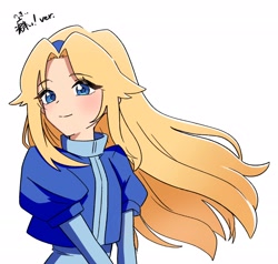 Size: 2048x1948 | Tagged: safe, artist:oudooooon427, maria robotnik, human, 2025, simple background, smile, solo, white background