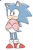 Size: 402x603 | Tagged: safe, artist:oudooooon427, sonic the hedgehog, 2025, crossover, cute, duo, holding them, kirby, kirby (series), simple background, smile, standing, white background