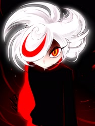 Size: 1536x2048 | Tagged: safe, artist:nidongnedong, sage, sonic frontiers, frown, glowing, looking at viewer, solo