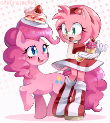 Size: 2200x2442 | Tagged: safe, artist:scruffiberri, amy rose, my little pony, pinkie pie