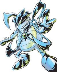 Size: 350x439 | Tagged: safe, a.d.a.m, looking offscreen, official artwork, robot, simple background, smile, solo, standing, transparent background, vector art