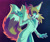 Size: 1604x1358 | Tagged: safe, artist:son1c, miles "tails" prower, 2026, abstract background, aged up, alternate universe, au:recede, beanbrows, claws, clothes, ear fluff, eyelashes, fur markings, glasses, holding something, lab coat, lidded eyes, older, older tails, solo, standing, syringe, tail fluff, tongue out