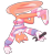 Size: 1020x1080 | Tagged: safe, artist:juiciestg, miles "tails" prower, fox, 2018, belt, flying, holding something, male, pink shoes, simple background, smile, solo, spinning tails, sweater, trans boy tails, trans male, trans pride, transgender, transparent background, upside down, wrench