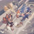 Size: 1623x1598 | Tagged: safe, artist:thslrrpwjd, shadow the hedgehog, sonic the hedgehog, 2024, building, cake, duo, fight, food, gay, looking at them, outdoors, shadow x sonic, shipping, smile, treads, veil
