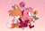 Size: 2388x1668 | Tagged: safe, artist:michhart, amy rose, miles "tails" prower, 2025, abstract background, alternate outfit, amy x tails, boots, dress, duo, flower, heart, holding something, jacket, kneeling, lidded eyes, looking at something, rose, shipping, side view, signature, smile, straight, sunflower, valentine's day