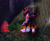 Size: 1280x1061 | Tagged: safe, artist:r8diac, shadow the hedgehog, sonic adventure 2, 2017, abstract background, frown, looking at something, looking offscreen, nighttime, outdoors, rain, solo, tree, white jungle