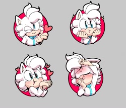 Size: 1280x1103 | Tagged: safe, artist:argento, oc, oc:sophie (argento), hedgehog, 2017, blowing a kiss, blushing, bust, cute, dramatic, eyes closed, female, grey background, happy, heart, heart eyes, icon, looking at viewer, looking offscreen, oc only, ocbetes, simple background, smile, solo, solo female, wink