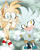 Size: 1615x1999 | Tagged: safe, artist:galaxy-petals, miles "tails" prower, silver the hedgehog, fox, hedgehog, 2022, abstract background, clouds, duo, duo male, flying, frown, fur markings, looking at viewer, looking offscreen, male, males only, mid-air, signature, smile, smiling at viewer, squatting