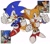 Size: 2048x1813 | Tagged: safe, artist:chronocrump, miles "tails" prower, sonic the hedgehog, fox, hedgehog, sonic the ova, 2026, classic sonic, classic sonic (universe), classic tails, double thumbs up, duo, male, mouth open, open smile, redraw, reference inset, signature, simple background, standing, thumbs up, white background