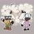 Size: 2048x2048 | Tagged: safe, artist:yesioarts, lanolin the sheep, sheep, 2026, angry, apron, clothes, cross popping vein, dark skin, duality, female, frown, grey background, hand on hip, lidded eyes, looking at viewer, looking offscreen, mouth open, outline, shrunken pupils, signature, simple background, solo, standing, white outline