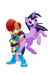 Size: 3600x5400 | Tagged: safe, artist:soniccrossuniverse, sally acorn, my little pony, twilight sparkle