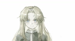 Size: 1201x667 | Tagged: safe, artist:waaii132299, maria robotnik, human, 2024, looking at viewer, simple background, smile, solo, white background